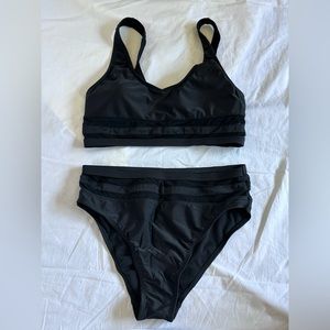black bikini set